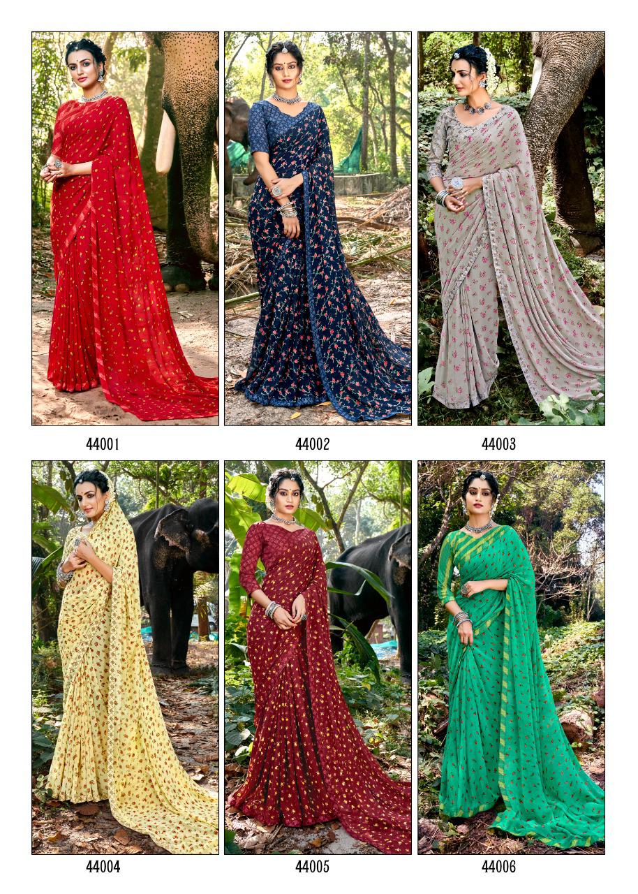 Kashvi Purva Silk Latest fancy Designer Casual Wear Printed Saree Collection
